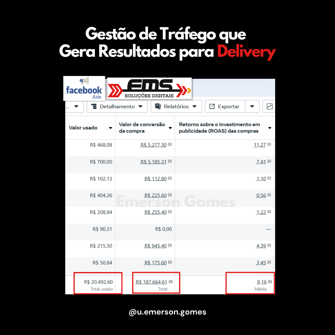 Resultado de gestão de tráfego para delivery 3